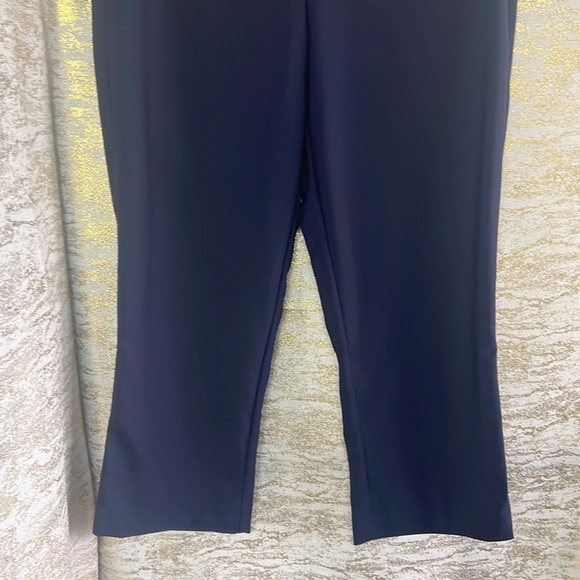 Sung Alfred Sung Navy Pull On High-Rise Capris Size 6 - Picture 4 of 12